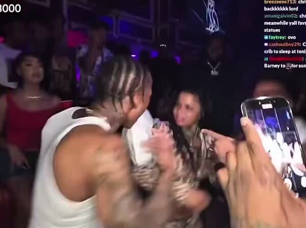 Tylil kept moving out the way when Chrisean Rock tried dancing on him at the club