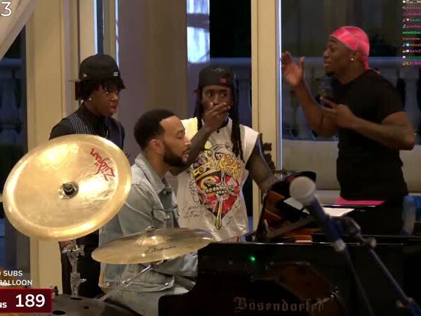 Kai Cenat and RaKai left in complete shock as John Legend started randomly performing “Ordinary People” right in front of him